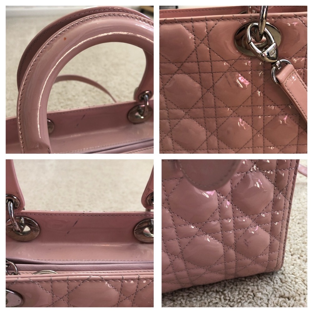 SOLD Christian DIOR “Lady Dior” Cannage Tote Purse - Picture 6 of 8